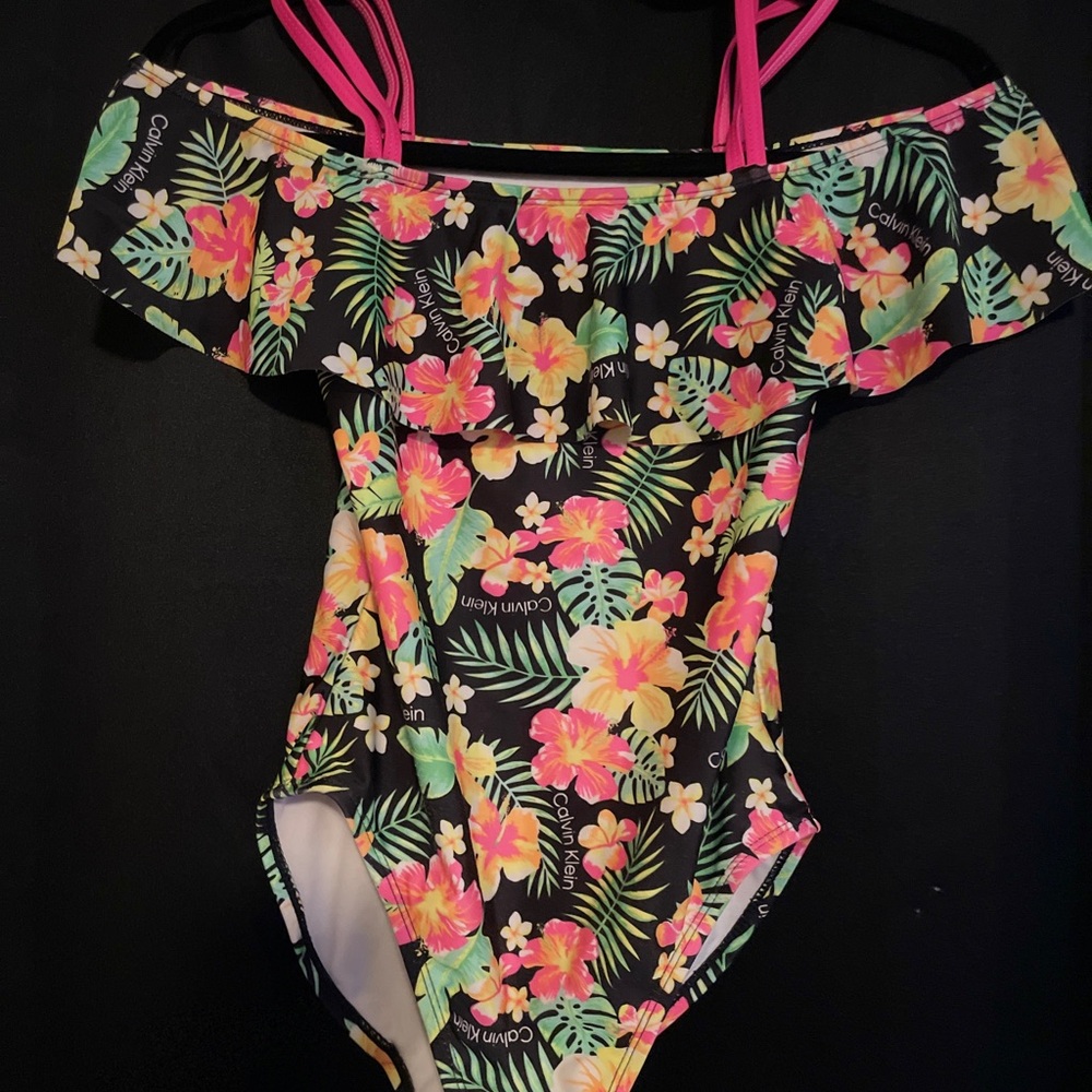 Calvin Klein Floral Swimsuit
